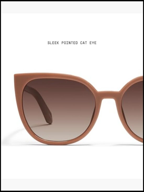 Oversized Cat Eye Sunglasses with UV Protected Lenses main image 4
